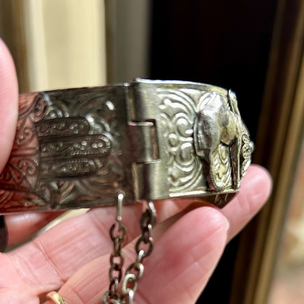 Silver Camel And Hamsa Bracelet - image 5